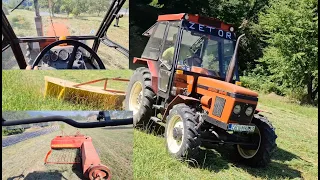 Zetor 5245 & Zetor 6245 - Košenje i baliranje otave (+ POV iz kabine) *Welger AP 53 - Gatra Z176*