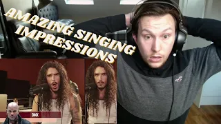 ONE GUY 20 SINGING VOICES REACTION
