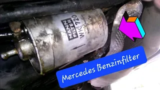 🛠️ ⛽ Mercedes Benzinfilter Austausch Kompressor c klasse w202 w203 w211 Kfz petrol filter exchange