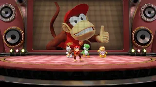 마리오파티 리듬 비트 콘서트 Diddy Kong(player) vs Dry Bones vs Yoshi vs Bowser Jr