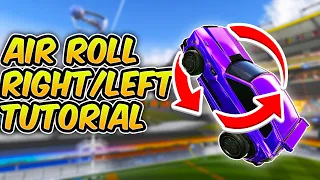 The FASTEST Way To Learn Directional Air Roll In Rocket League! Air Roll Right/Left Tutorial (TIPS)