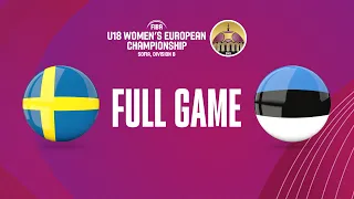Sweden v Estonia | Full Basketball Game | FIBA U18 Women's European Championship 2023 - Division B