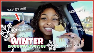 Winter Morning Routine *realistic school morning  routine* | VLOGMAS | LexiVee03