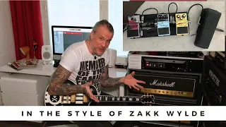 In the style of - ZAKK WYLDE - Part 1: Early Ozzy years