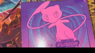 Opening up a Fusion Strike ETB trying to get a Gold Mew!!!