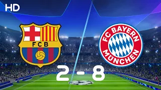 BARCA vs BAYERN (2-8) | All Goals HD Highlights