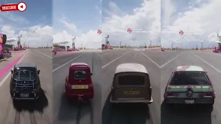 Forza Horizon 5 (new) BMW Isetta vs Peel P50 vs Reliant Regal Supervan vs AMC Gremlin X (Gameplay)