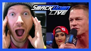 JOHN CENA SAYS BAD WORDS SMACKDOWN LIVE REACTION