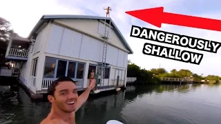 HUGE ROOF JUMP INTO SHALLOW WATER!!! *Dangerous* | JOOGSQUAD PPJT