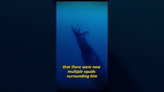 Man BRUTALLY ATTACK BY A SQUID with REAL FOOTAGE! | #truestory #shorts