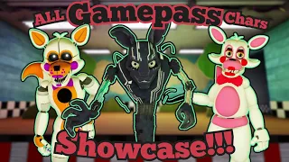 ALL Gamepass Characters Showcase!!! | Fredbear's Mega Roleplay | Roblox