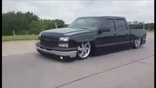 Bagged and bodied cat eye Silverado cruisin