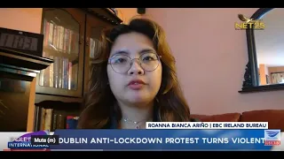 Dublin anti-lockdown protest turns violent