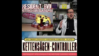 Rank 5: Unnecessary video game accessories - chainsaw controller (Resident Evil - PS | GC)