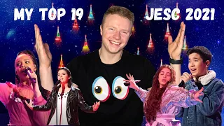 MY TOP 19 JUNIOR EUROVISION 2021 (After Rehearsals)