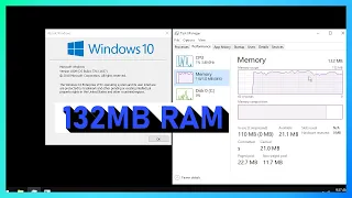 Windows 10 running on 132MB RAM *Look Description*