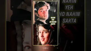 Nahin Yeh Ho Nahin Sakta | Barsaat | Bobby Deol | Twinkle Khanna | Kumar Sanu | Sadhna Sargam | 90's