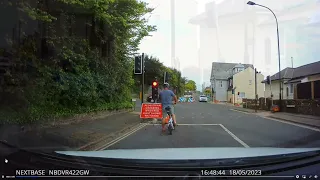 Child behind the wheel on busy main road between Ryde and Sandown