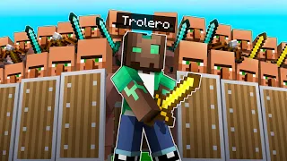 Paso MINECRAFT pero CON UN EJÉRCITO DE ALDEANOS OP! 😱💥