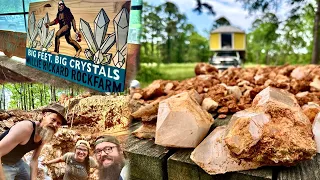 CRYSTAL MINE REVIEW - Willie Rickard’s Rock Farm - Arkansas Quartz Crystal Hunting