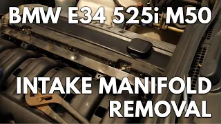 BMW E34 525i M50 Intake Manifold Removal