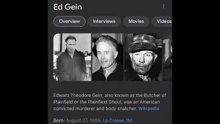 Ed Gein the real leather face