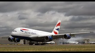 British Airways HEAVY LANDINGS COMPILATION A380 B777 B747 Jumbo | AVIONATOR