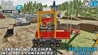 How much did I lose on selling wood chips in containers? | Silverrun Forest | FS 22 | Timelapse #46