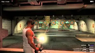 GTA V Heavy Minigun Challenge 3 Shooting Range