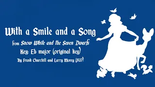 With a Smile and a Song (karaoke/instrumental) - Snow White and the Seven Dwarfs