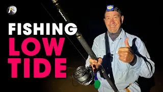 Beach Fishing "Low Tide" + Catching Beach Worms!!