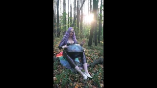 Steampunk BDSM music on steel hang drum handpan Elena Khlibko