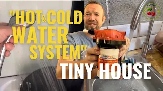 Tiny house: How I connected the water storage, boiler, & Seaflo water pump for the kitchen & shower