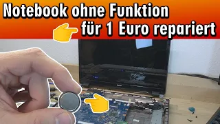 Notebook lässt sich nicht starten 💻 Bildschirm schwarz ⭐ Reparieren für 1 Euro