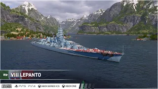 World of warships : legends : LEPANTO в отряде с Славой