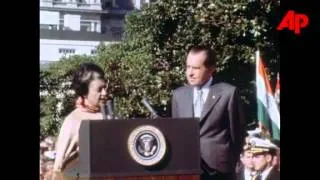 PM Indira Gandhi at white house with President Nixon 11/04/1971