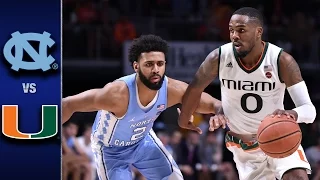 North Carolina vs. Miami Men's Basketball Highlights (2016-17)