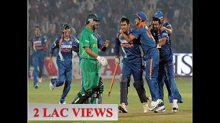 India's all nail biting victories in ODI cricket ! Thrilling finish