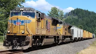 UP Portland Sub in Cascade Locks, OR - Featuring NS and CP power!