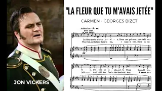 "Le fleur que tu m'avais jeteé" Jon Vickers (How Kaufmann thinks he sounds!!!) #OldSchoolOpera