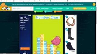 ABCya Number Chart Game