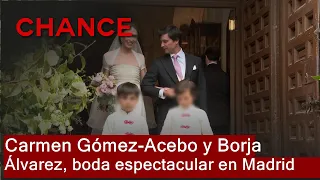 Carmen Gómez-Acebo y Borja Álvarez de Estrada deslumbran en su boda en Madrid