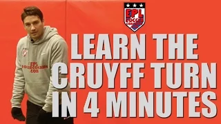 Learn the Cruyff Turn in 4 Minutes: EPL Soccer Coaching Free Tutorials