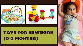 Toys for a newborn baby || Appropriate toys(0-3 months)