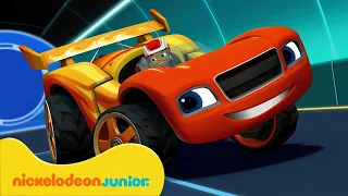 Blaze et les Monster Machines | Blaze se transforme en voiture de course ! | Nickelodeon Jr. France