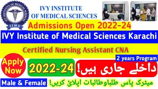 IVY Institute of Medical Sciences | Admissions Open | #certified nursingassistant | CNA | Paramedics