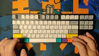 Total silent Varmilo VA87M CMYK Vintage Days (Cherry MX silent red). Customized.