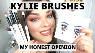 KYLIE BRUSHES REVIEW AND TUTORIAL | MY HONEST OPINION | Kylie Burgundy Palette Tutorial