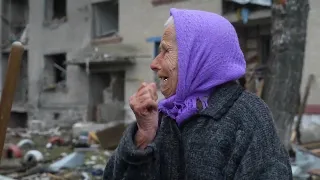 Senior citizen evacuated to Kharkiv after bomb strikes outside her home in Lukiantsi