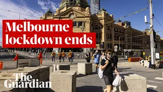 Melbourne celebrates as Australia's second biggest city ends 262 days of Covid lockdown restrictions